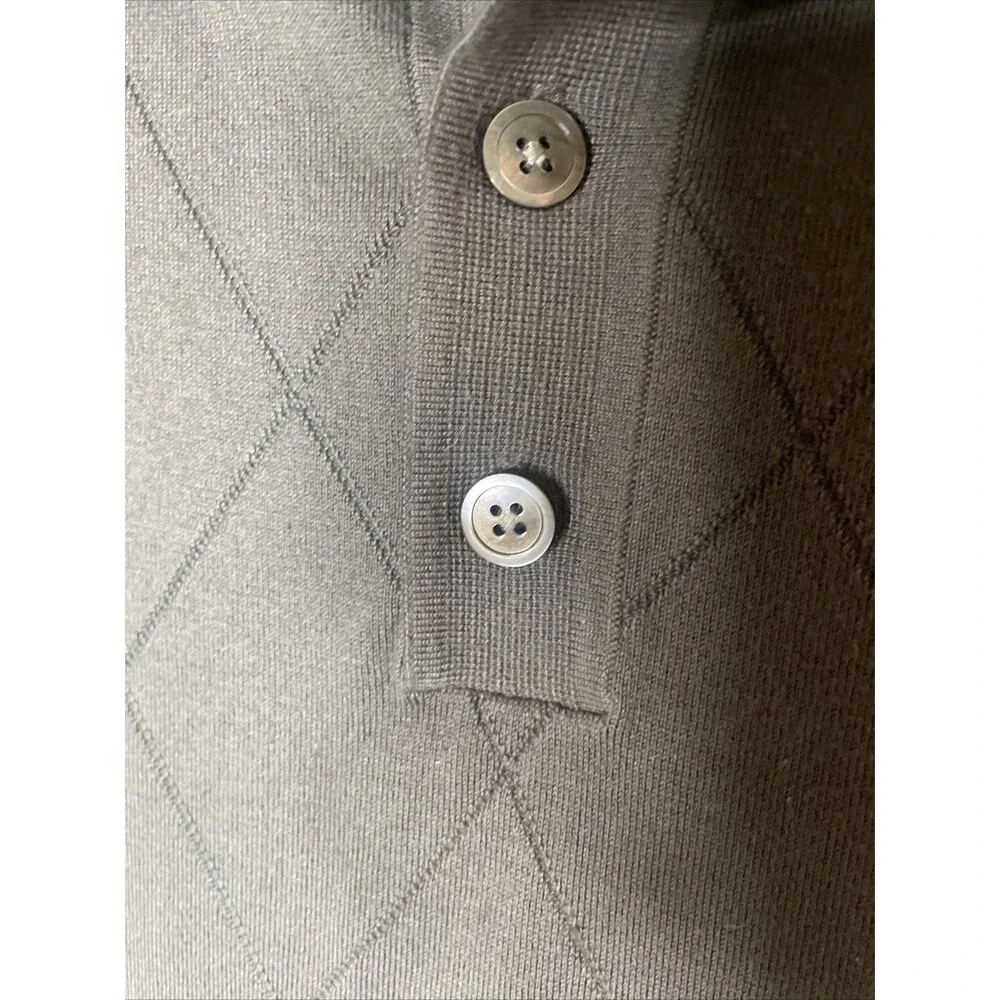 Vintage Banana Republic Men’s Polo Short Gray Pima Cotton Size M